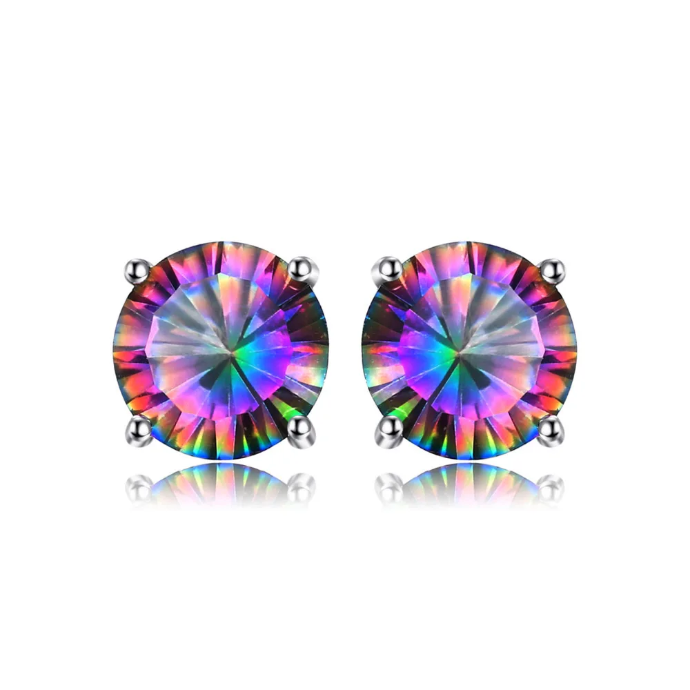 XIYANIKE Exquisite 925 sterling silver Round Opal Stud Earrings Australia Colorful Zirconia For Women Wedding Party Jewelry Gift
XIYANIKE Exquisite 925 sterling silver Round Opal Stud Earrings Australia Colorful Zirconia For Women Wedding Party Jewelry Gift