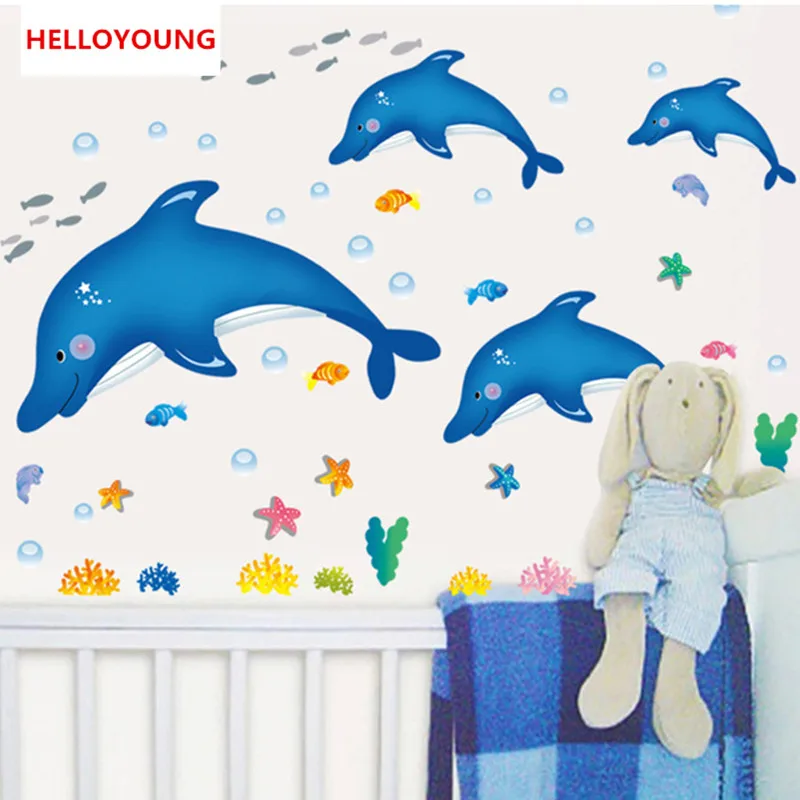 QT-0025 DIY Home Decorative Dolphins And The World Children Bedroom Wall Stickers Waterproof Rural Wallpapers Mural
QT-0025 DIY Home Decorative Dolphins And The World Children Bedroom Wall Stickers Waterproof Rural Wallpapers Mural