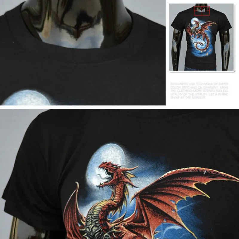 New 3 D Printing Fire-breathing Dragon Men Short Sleeve Cotton T-shirt T Shirt Fashion Brand Homme 3d Man Printed t-shirts
New 3 D Printing Fire-breathing Dragon Men Short Sleeve Cotton T-shirt T Shirt Fashion Brand Homme 3d Man Printed t-shirts