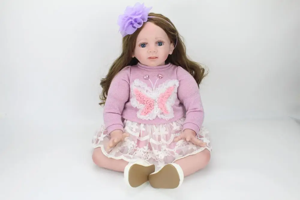24inch silicone princess toddler doll 60cm Reborn baby collectible doll lifelike girls vinyl newborn doll play house bonecas
24inch silicone princess toddler doll 60cm Reborn baby collectible doll lifelike girls vinyl newborn doll play house bonecas