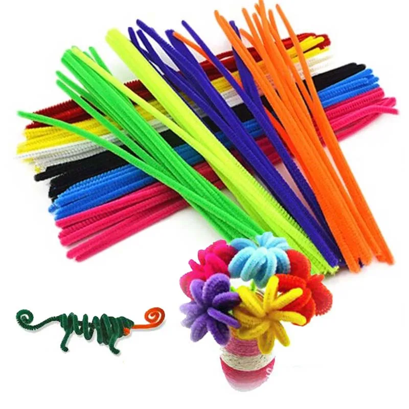 100pcs/pack Children Educational Toy Crafts For Kids Colorful Pipe Cleaner Toys Craft DIY Handmade Education SA881199 | Игрушки и хобби