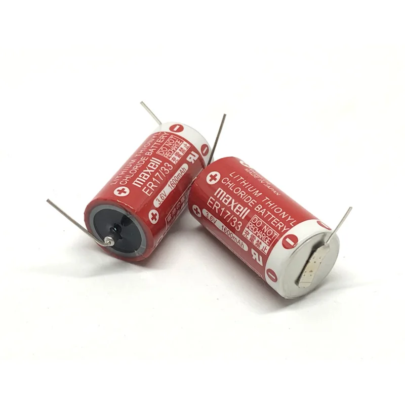 2pcs/lot Brand New Original Maxell ER17/33 3.6V 1600mAh Lithium Thionyl Chloride Batteries PLC Battery (ER17/33)
2pcs/lot Brand New Original Maxell ER17/33 3.6V 1600mAh Lithium Thionyl Chloride Batteries PLC Battery (ER17/33)