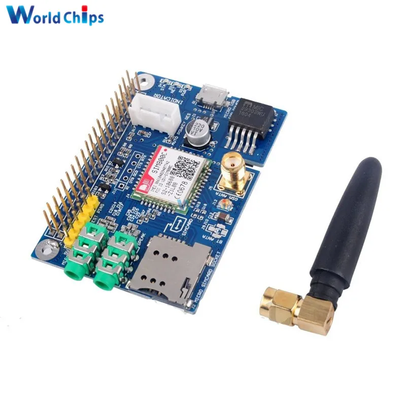 Плата разработки экрана SIM800C, вместо модуля SIM900 GPRS GSM 4, с антенной для Raspberrp Pi RPI
Плата разработки экрана SIM800C, вместо модуля SIM900 GPRS GSM 4, с антенной для Raspberrp Pi RPI