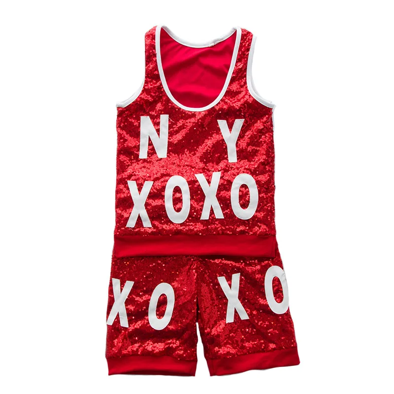 Red Sequins Child Jazz Hip Hop Dance Competition Costume Jacket Tank Tops Pants For Girls Boys Street Dance Clothing Set
Red Sequins Child Jazz Hip Hop Dance Competition Costume Jacket Tank Tops Pants For Girls Boys Street Dance Clothing Set