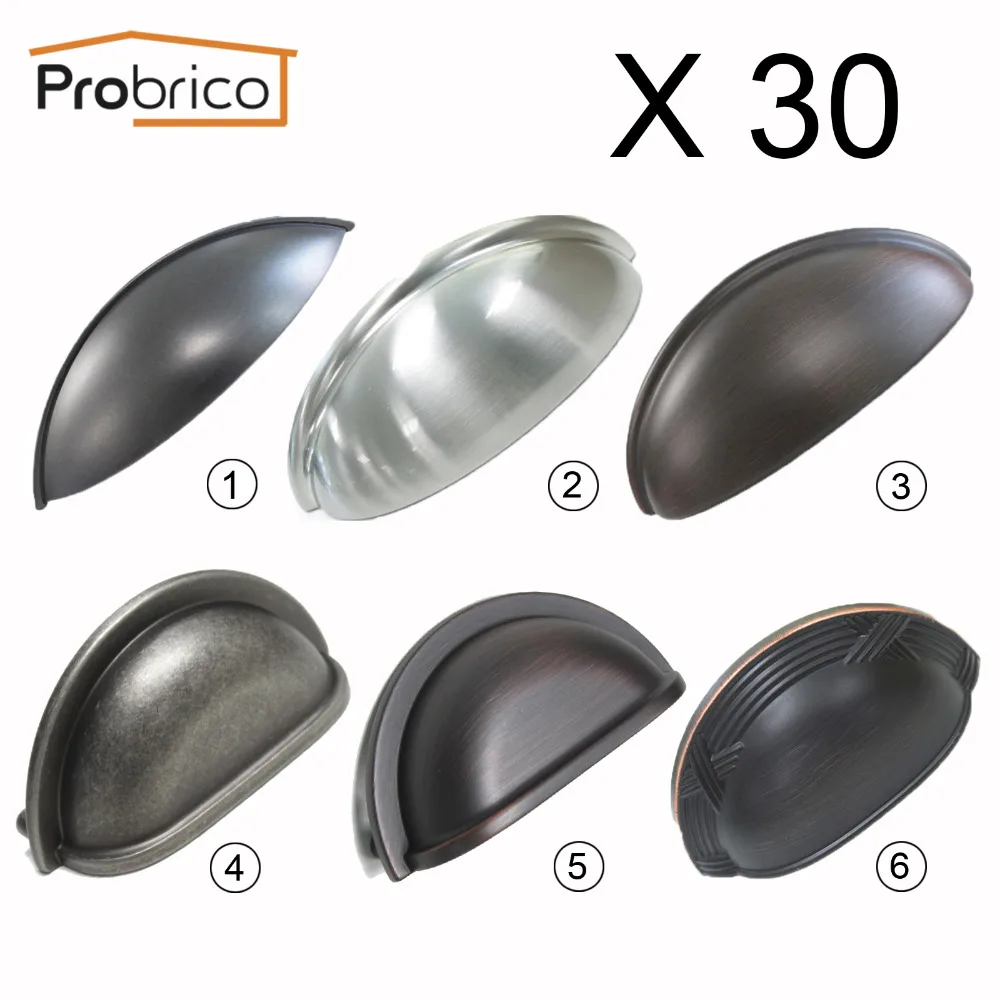 Probrico Furniture Knobs Kitchen Drawer Cupboard Cabinet Door knobs And Handles Modern Cup Bin Shell Shape 30 Pack 96mm 76mm
Probrico Furniture Knobs Kitchen Drawer Cupboard Cabinet Door knobs And Handles Modern Cup Bin Shell Shape 30 Pack 96mm 76mm