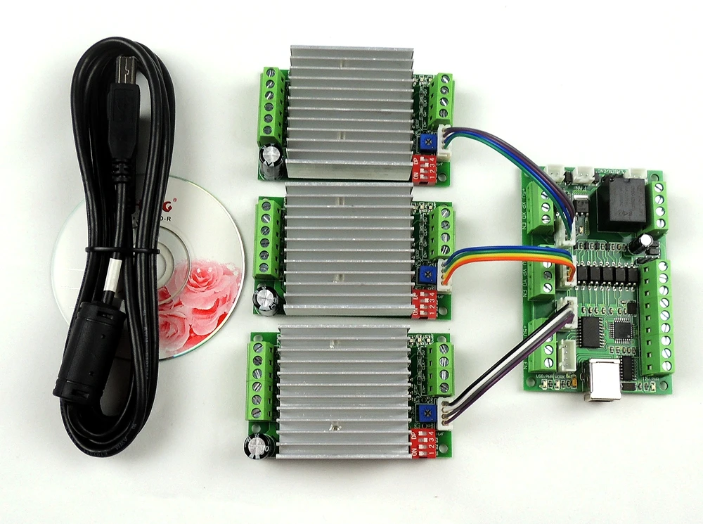 GRBL LASER CNC control board, DIY laser engraving machine+ + 3pcs TB6600 1 Axis 4.5A Stepper Motor Driver board
GRBL LASER CNC control board, DIY laser engraving machine+ + 3pcs TB6600 1 Axis 4.5A Stepper Motor Driver board