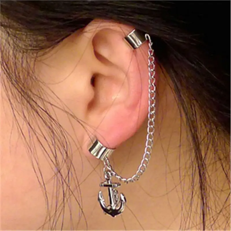 1PC Antique Silver Plated Anchor Tassel Ear Cuff Wrap Clip Earring Women Punk Rock Style Party Earring Jewelry Gothic Men Gift
1PC Antique Silver Plated Anchor Tassel Ear Cuff Wrap Clip Earring Women Punk Rock Style Party Earring Jewelry Gothic Men Gift