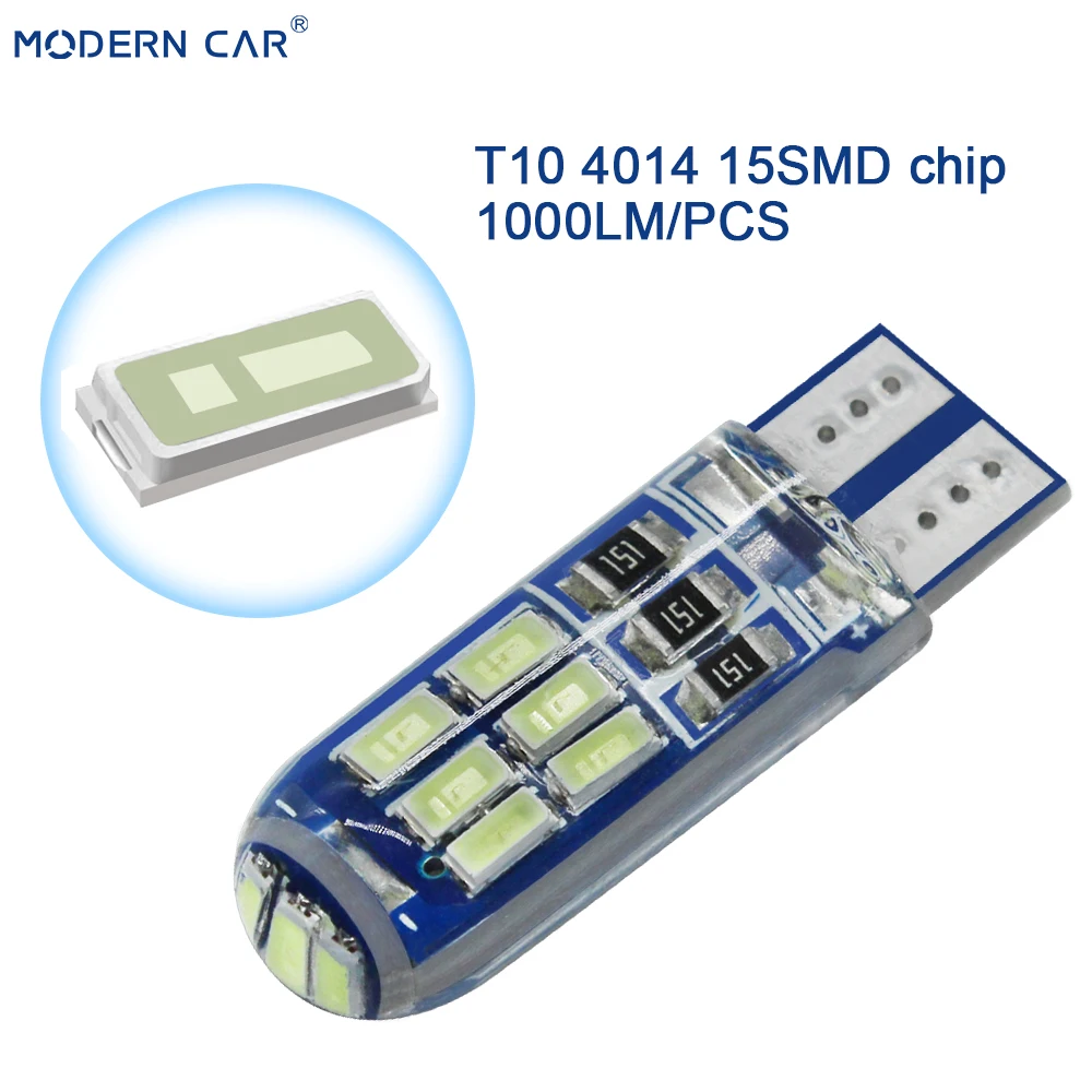 Современный автомобиль 100xT10 автомобильный мигающий T10 4014 15SMD сигнальный