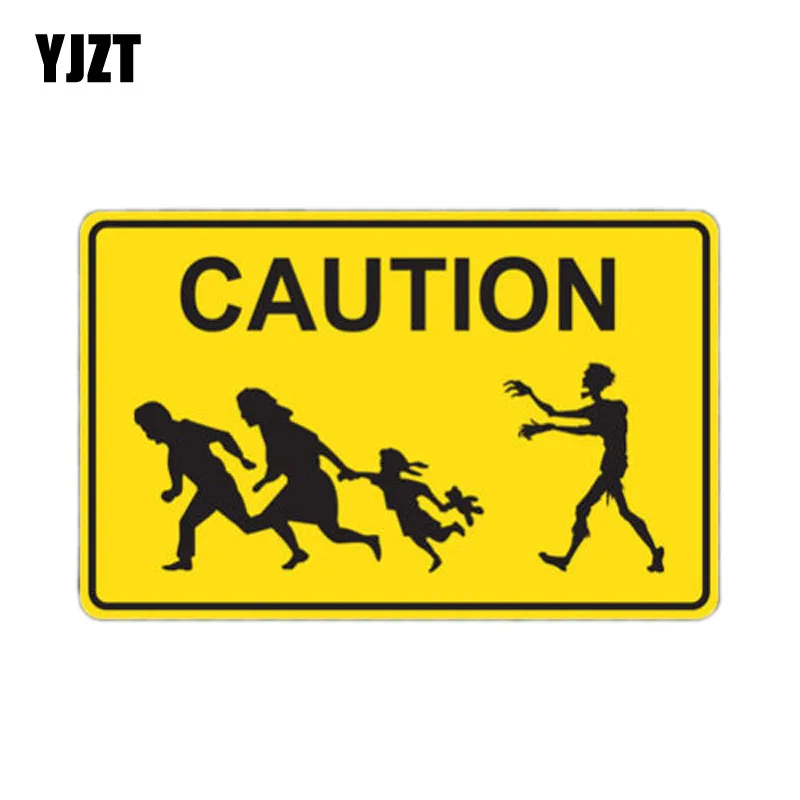 YJZT 12.4x8cm Caution ZOMBIE Crossing Interesting Retro-reflective Car Stickers Decals Motorcycle Car-styling C1-8074
YJZT 12.4x8cm Caution ZOMBIE Crossing Interesting Retro-reflective Car Stickers Decals Motorcycle Car-styling C1-8074