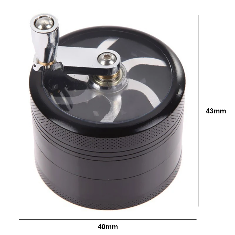 40mm Tobacco Grinder Manual Metal 4 Layer Crusher Smoke Herbal Herb Mill Spice Crusher Kitchen Accessories New
40mm Tobacco Grinder Manual Metal 4 Layer Crusher Smoke Herbal Herb Mill Spice Crusher Kitchen Accessories New