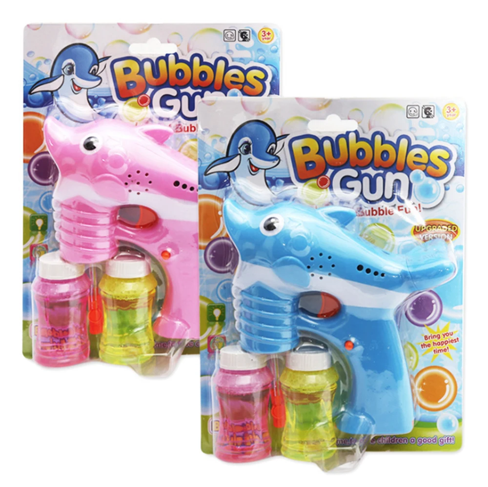Electric Bubble Gun Toy Outdoor Flash Music Bubble Machine Soap Blower Maker Cartoon Animal Dolphin Fully-Automatic For Children
Electric Bubble Gun Toy Outdoor Flash Music Bubble Machine Soap Blower Maker Cartoon Animal Dolphin Fully-Automatic For Children