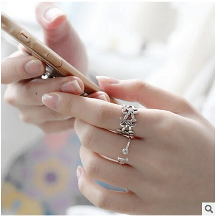2019 Bohemian Vintage 925 Sterling Silver Leaf Rings for Women Gift Punk Personality Adjustable Size Finger Rings Anillos Anelli
2019 Bohemian Vintage 925 Sterling Silver Leaf Rings for Women Gift Punk Personality Adjustable Size Finger Rings Anillos Anelli