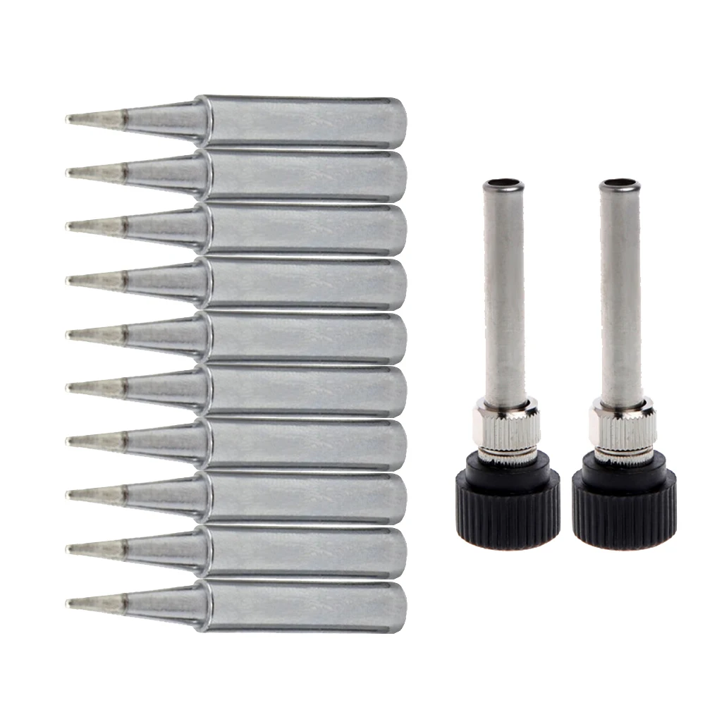 10PCS Soldering iron head + 2PCS Casing Suit 900M-T-B Lead-Free Environmental Protection Soldering Iron Head For Soldering
10PCS Soldering iron head + 2PCS Casing Suit 900M-T-B Lead-Free Environmental Protection Soldering Iron Head For Soldering