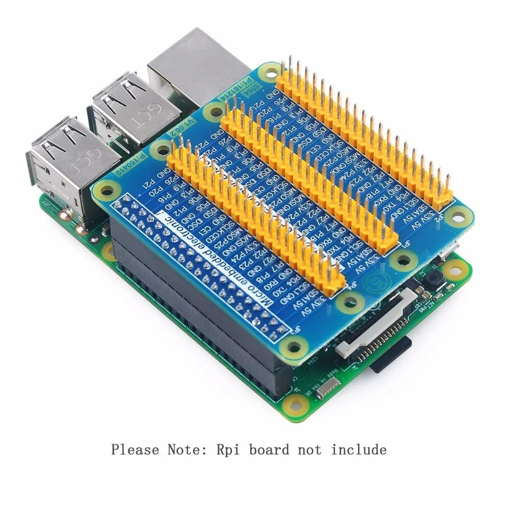 Raspberry Pi GPIO Плата расширения один ряд для трех рядов GPIO для Raspberry Pi 3 Pi 2 Pi Модель B +
Raspberry Pi GPIO Плата расширения один ряд для трех рядов GPIO для Raspberry Pi 3 Pi 2 Pi Модель B +