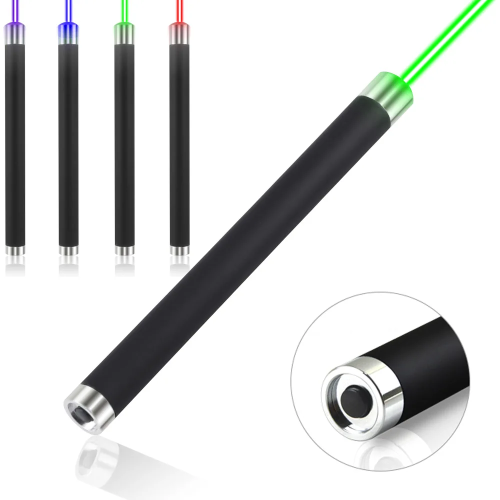 

CWLASER 5mW 405nm Violet / 450nm Blue / 532nm Green / 650nm Red Laser Pointer Pen with Hand-Free Tail Switch (Black)