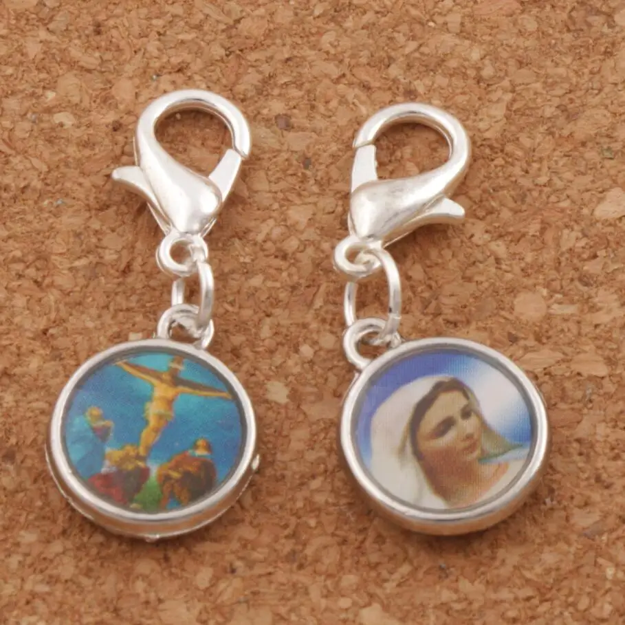 Catholic Religious Church Medals Saints Clasp European Lobster Trigger Clip On Charm Beads 27.9x11.4mm 21pcsZinc Alloy C1706
Catholic Religious Church Medals Saints Clasp European Lobster Trigger Clip On Charm Beads 27.9x11.4mm 21pcsZinc Alloy C1706