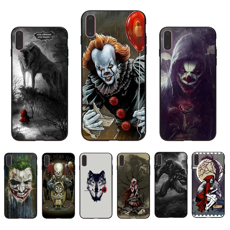 IMIDO Fairy Tale Movie Character Wolf Clown Soft Silicone Back Cover Coque For Iphone 6 6S 6PLUS 7 8 7PLUS 8PLUS X XS XR XSMAX
IMIDO Fairy Tale Movie Character Wolf Clown Soft Silicone Back Cover Coque For Iphone 6 6S 6PLUS 7 8 7PLUS 8PLUS X XS XR XSMAX