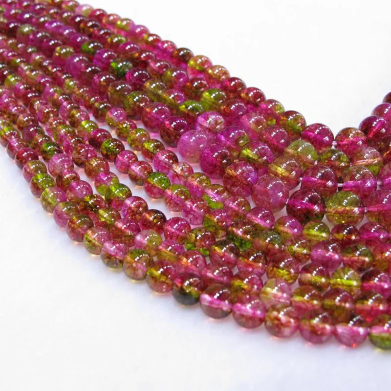 MADALENA SARARA 6mm/8mm/10mm/12mm Colorful Natural Tourmaline Beads Strand 18" For DIY Jewelry Making
MADALENA SARARA 6mm/8mm/10mm/12mm Colorful Natural Tourmaline Beads Strand 18" For DIY Jewelry Making