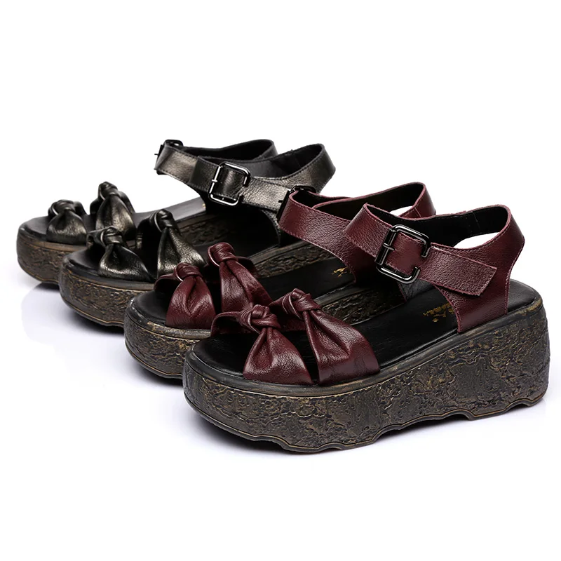 GKTINOO Genuine Leather Women Sandals 2019 Retro Summer Shoes Wedges Heels Sandals Soft Leather Platform Women Shoes Handmade
GKTINOO Genuine Leather Women Sandals 2019 Retro Summer Shoes Wedges Heels Sandals Soft Leather Platform Women Shoes Handmade