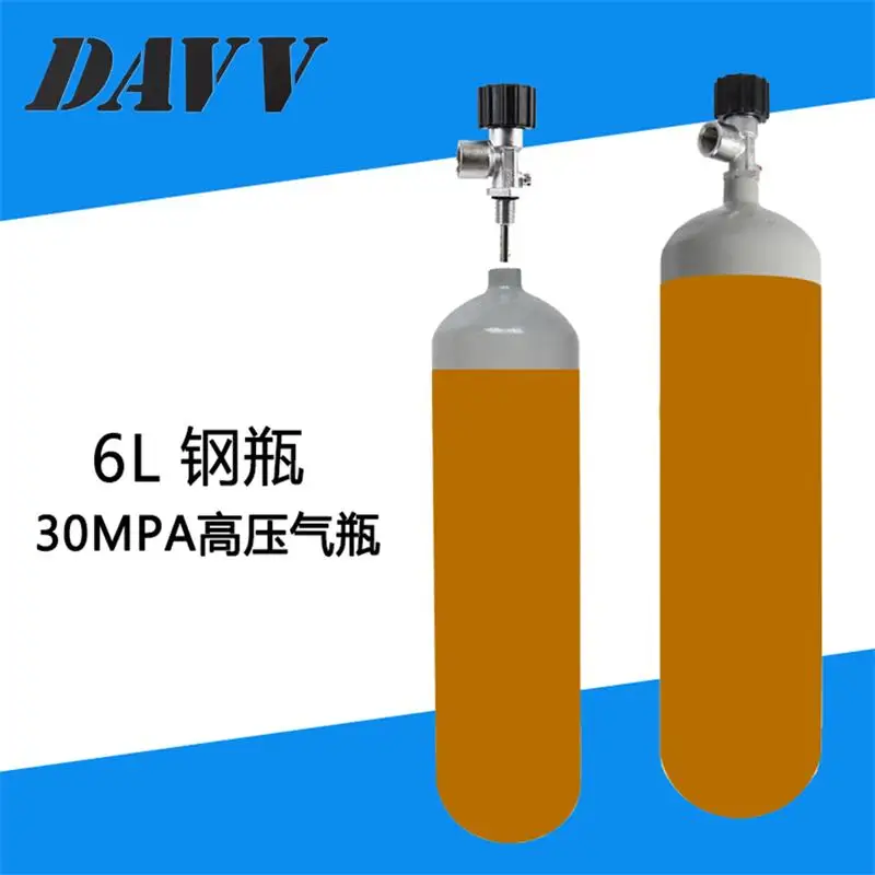 DMC 6L Steel High Pressure Scuba Tank With Valve 200bar 3000psi Cylinder
DMC 6L Steel High Pressure Scuba Tank With Valve 200bar 3000psi Cylinder