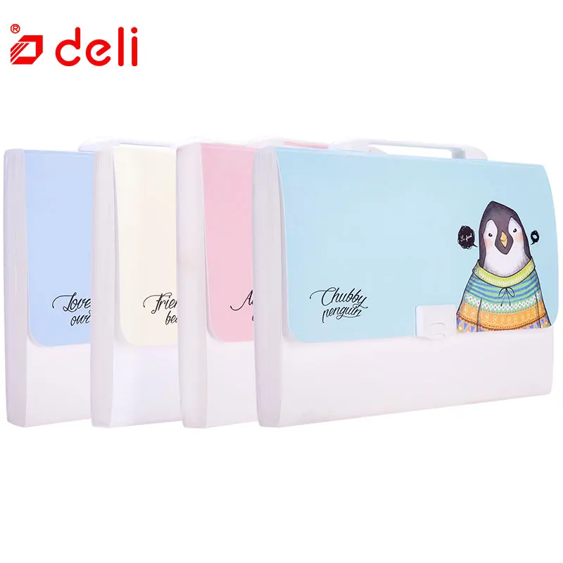 Deli 3/4 шт A4 расширяющийся кошелек папка для файлов портативный файл документ 10