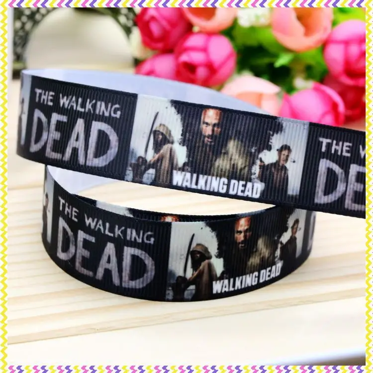 DHK 7/8'' 5yards walking dead printed grosgrain ribbon headwear hair bow diy party decoration OEM Wholesale 22mm C979
DHK 7/8'' 5yards walking dead printed grosgrain ribbon headwear hair bow diy party decoration OEM Wholesale 22mm C979