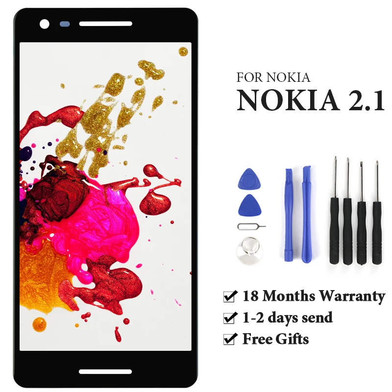 1 шт. 5 дюймов ЖК дисплей для Nokia 2 TA 1080 экран дигитайзер высокое качество Запасные