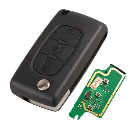 Flip Remote Key 3 Buttons for Peugeot With ID46 Electronic Chip 433MHz With Light Button
Flip Remote Key 3 Buttons for Peugeot With ID46 Electronic Chip 433MHz With Light Button