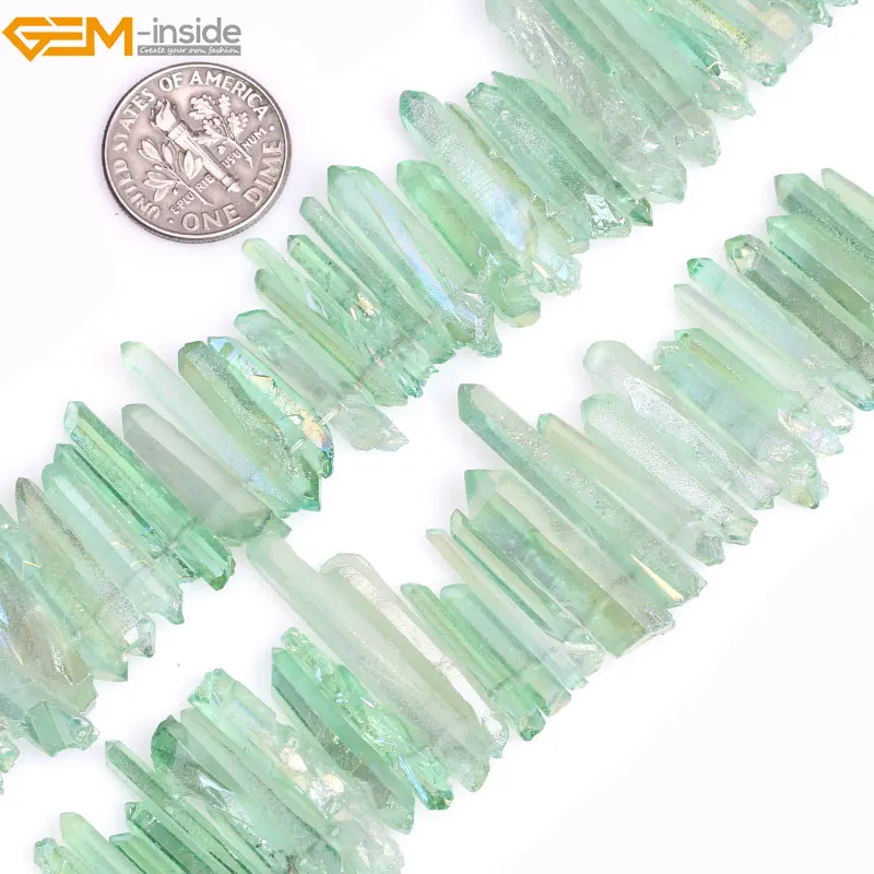 Gem-inside 4x27mm Dyed Color Natural Quartz Stick Point Beads For Jewelry Making 8inches DIY Jewellery Christmas Valentine Gift
Gem-inside 4x27mm Dyed Color Natural Quartz Stick Point Beads For Jewelry Making 8inches DIY Jewellery Christmas Valentine Gift