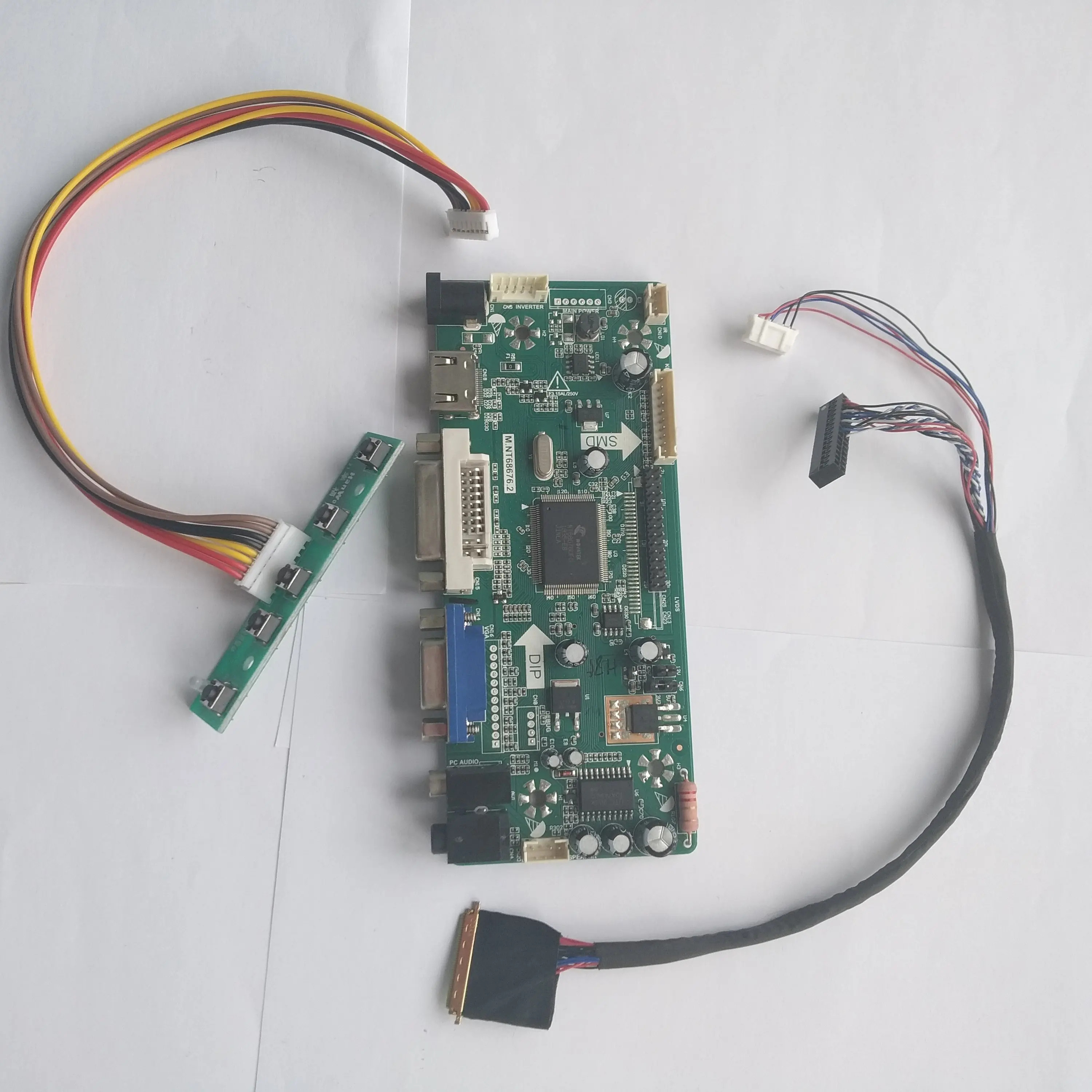 Драйвер платы аудиоконтроллера M.NT68676 LVDS DVI VGA светодиодный для кабельного