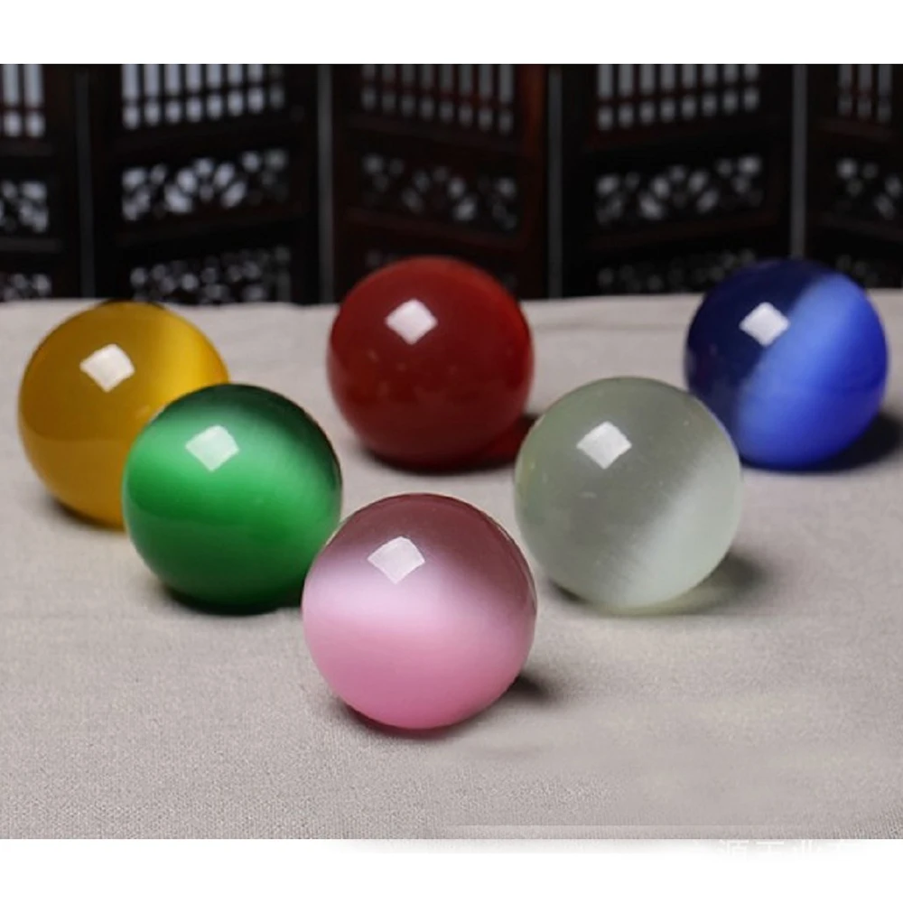 40mm Natural Carved Cat's Eye Stone Ball Quartz Crystal Ball Specimen Stones Minerals Orb Reiki Healing Home Decoration Gift 
40mm Natural Carved Cat's Eye Stone Ball Quartz Crystal Ball Specimen Stones Minerals Orb Reiki Healing Home Decoration Gift