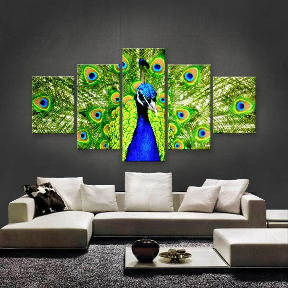With Framed 5 Panels Colourful Peacock Canvas Print Painting Modern Canvas Wall Art for Wall Pcture Home Decor Artwork
With Framed 5 Panels Colourful Peacock Canvas Print Painting Modern Canvas Wall Art for Wall Pcture Home Decor Artwork