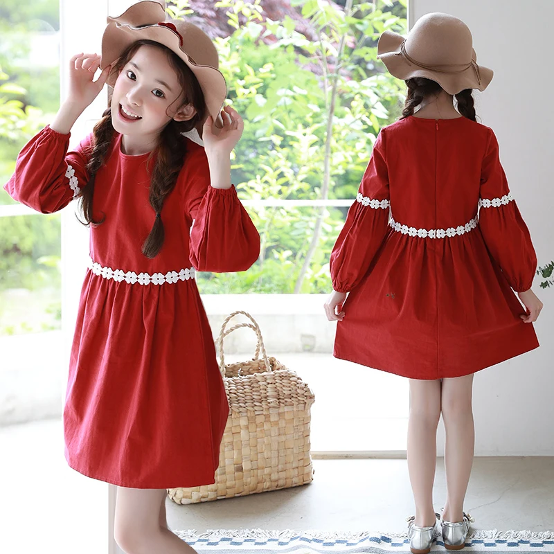 Fashion Autumn new girls Korean children's clothing Lace stitching A-line children's dress girls long sleeve dress 8 9 10 12 14
Fashion Autumn new girls Korean children's clothing Lace stitching A-line children's dress girls long sleeve dress 8 9 10 12 14