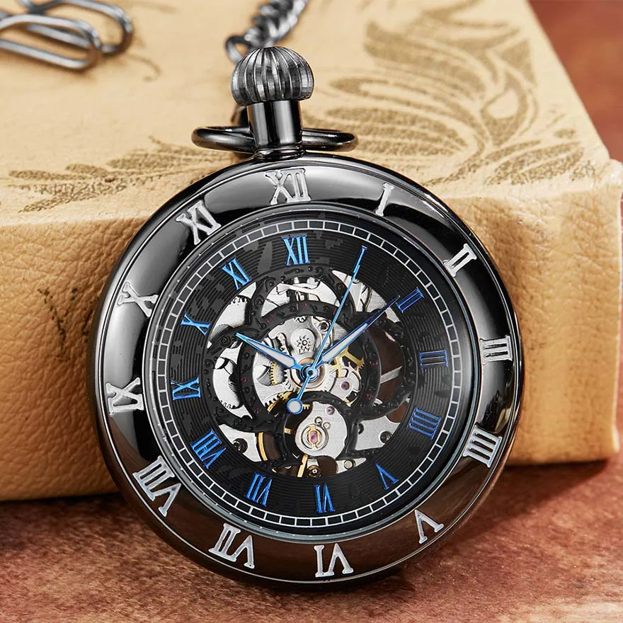 High Quality Mechanical Pocket Watch Hand Wind Fob Chain Watch without Battery Clock Men Sliver Roman Numbers Engraved Watch
High Quality Mechanical Pocket Watch Hand Wind Fob Chain Watch without Battery Clock Men Sliver Roman Numbers Engraved Watch