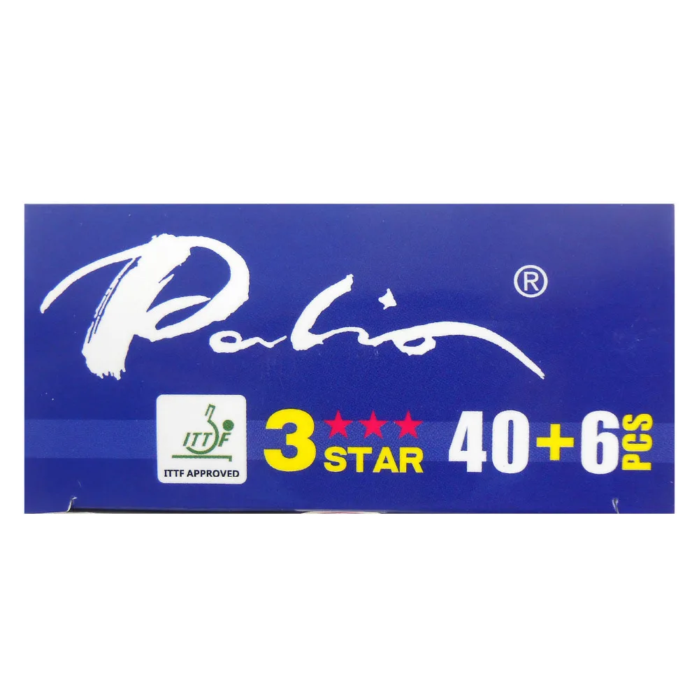 6 pieces of Palio New Material Seamless 40+ 3 Star 3star white table tennis pingpong balls
6 pieces of Palio New Material Seamless 40+ 3 Star 3star white table tennis pingpong balls