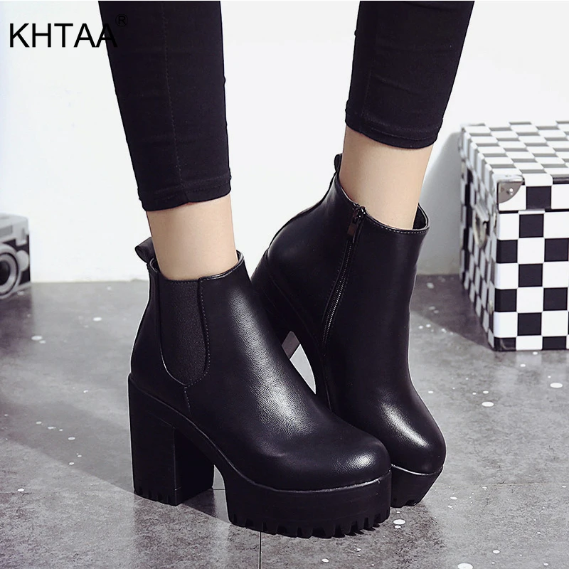 Women Ankle Boots Elastic Band Ladies Short Plush Chelsea Boots Square Heels Platform Female Shoes Non-slip Zipper Ladies Boots
Women Ankle Boots Elastic Band Ladies Short Plush Chelsea Boots Square Heels Platform Female Shoes Non-slip Zipper Ladies Boots