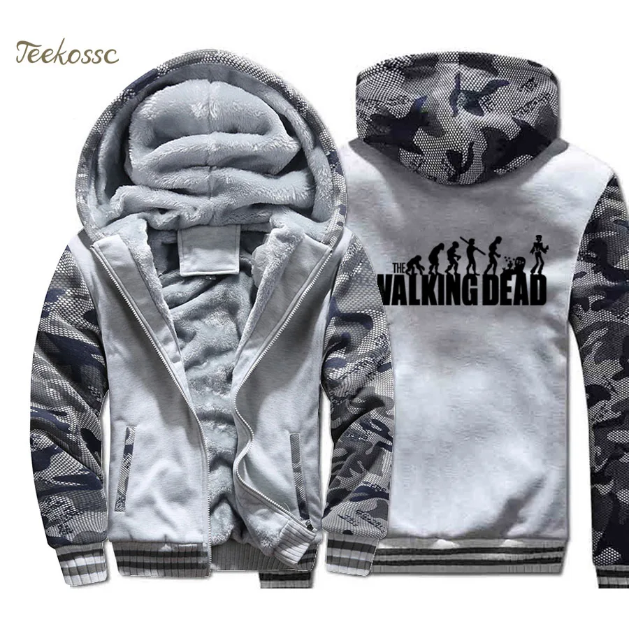 The Walking Dead Hoodie Men Evolution Funny Hooded Sweatshirt Coat 2020 Brand Winter Thick Fleece Warm Zip up Camouflage Jacket
The Walking Dead Hoodie Men Evolution Funny Hooded Sweatshirt Coat 2020 Brand Winter Thick Fleece Warm Zip up Camouflage Jacket