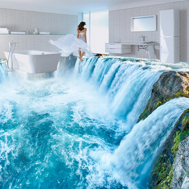 Custom Photo Wallpaper 3D Waterfalls Landscape Floor Tiles Murals Sticker Bathroom Bedroom PVC Waterproof Wear Floor Wall Papers
Custom Photo Wallpaper 3D Waterfalls Landscape Floor Tiles Murals Sticker Bathroom Bedroom PVC Waterproof Wear Floor Wall Papers