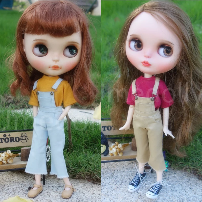 1 шт. модный короткий комбинезон высокого качества для кукол Blyth 1/6 одежда Licca Azone S