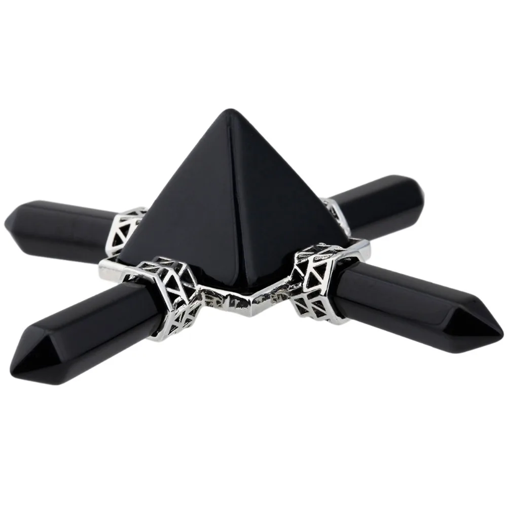 TUMBEELLUWA Black Obsidian Pyramid,4 Point Reiki Healing Crystal,Spiritual Energy Generator
TUMBEELLUWA Black Obsidian Pyramid,4 Point Reiki Healing Crystal,Spiritual Energy Generator