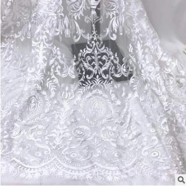 European Embroidery Lace Fabric Wedding Dress Handmade Diy Material Decorative Cloth
European Embroidery Lace Fabric Wedding Dress Handmade Diy Material Decorative Cloth