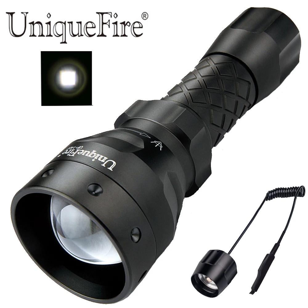 UniqueFire 1407 Ultra Bright 5 Modes XM-L2 1500LM Zoomable Led Flashlight Waterproof Torch Lights Bike Light +Pressure Switch
UniqueFire 1407 Ultra Bright 5 Modes XM-L2 1500LM Zoomable Led Flashlight Waterproof Torch Lights Bike Light +Pressure Switch