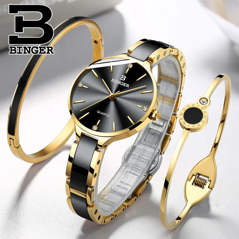Fashion Women Watches Top Brand Luxury BINGER New Quartz Watch for Women Sapphire Gift Bracelets Ceramic Strap Relogio Feminino
Fashion Women Watches Top Brand Luxury BINGER New Quartz Watch for Women Sapphire Gift Bracelets Ceramic Strap Relogio Feminino
