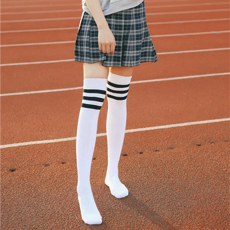 Morematch 1 Pair Women Warm College High Stocking Striped Thigh High Over The Knee Cotton Stockings 7 Colors Optional
Morematch 1 Pair Women Warm College High Stocking Striped Thigh High Over The Knee Cotton Stockings 7 Colors Optional