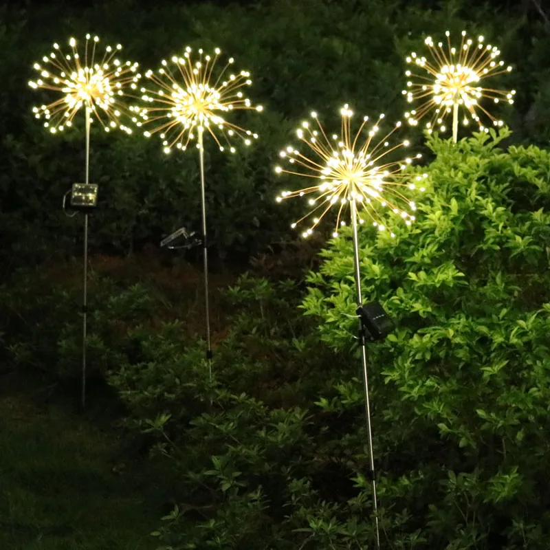 Наружное солнечное декоративное освещение сада 120LED 60 медная проволочная