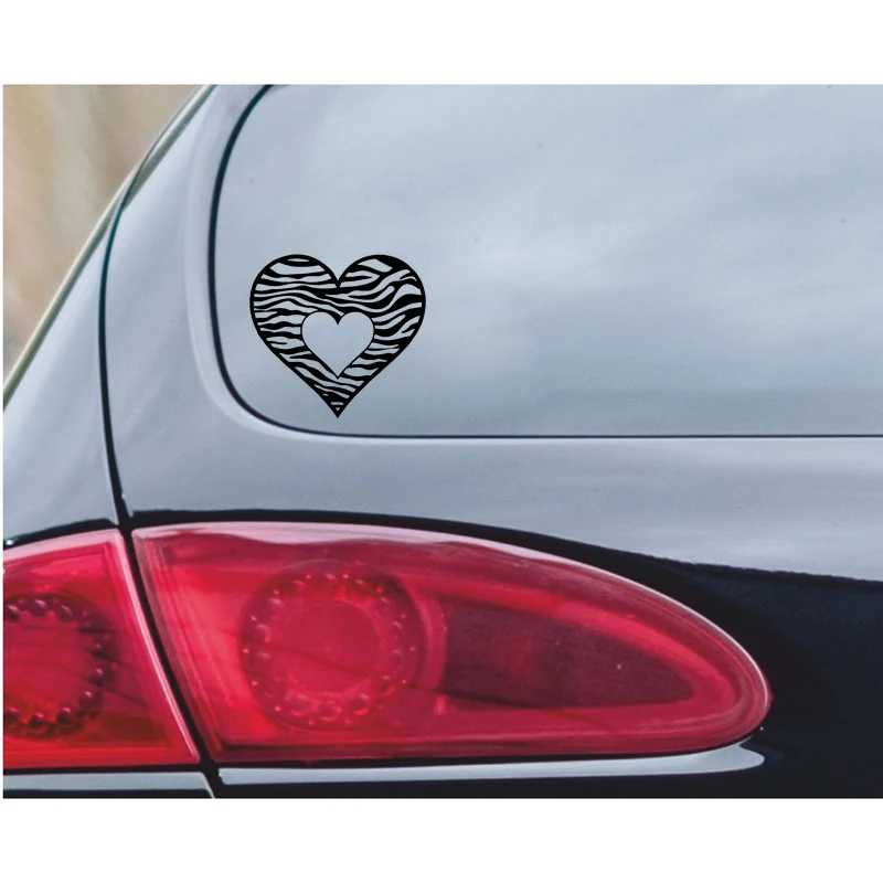 YJZT 15CM*14CM Fashion ZEBRA HEART Graphical For Car Sticker Vinyl Decal Black/Silver C11-1176
YJZT 15CM*14CM Fashion ZEBRA HEART Graphical For Car Sticker Vinyl Decal Black/Silver C11-1176