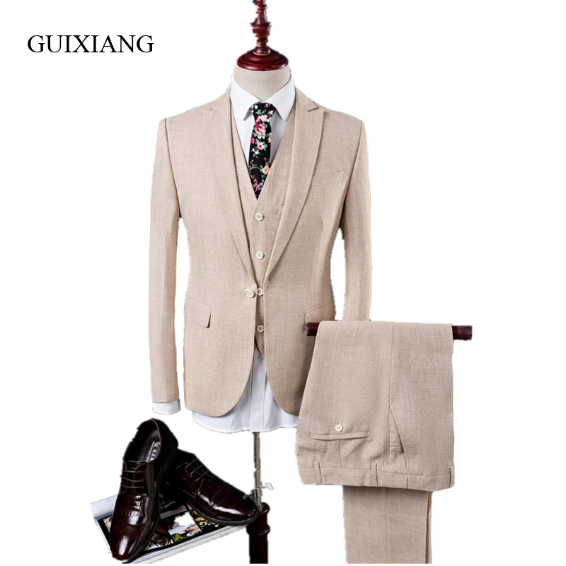 New arrival seasons men suit fashion fiberflax suits fashion business casual Single button wedding suits(Jacket, Vest and pants)
New arrival seasons men suit fashion fiberflax suits fashion business casual Single button wedding suits(Jacket, Vest and pants)
