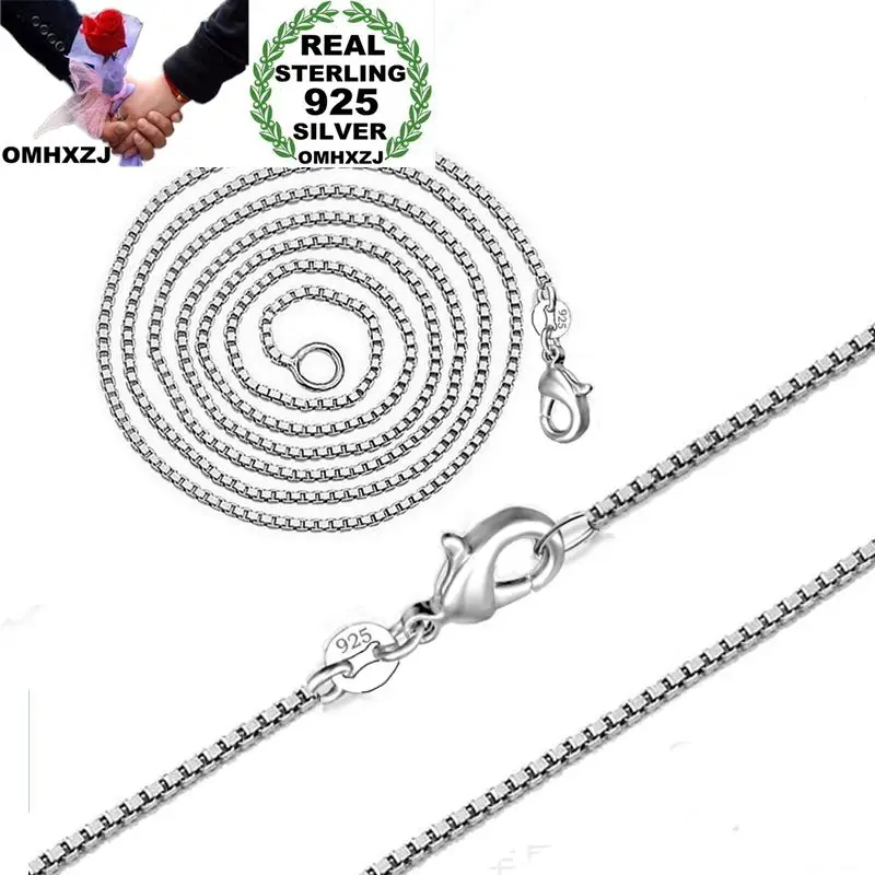 OMHXZJ Wholesale Personality Fashion OL Woman Girl Party Gift Silver 2MM Box Chain 925 Sterling Silver Chain Necklace NC173
OMHXZJ Wholesale Personality Fashion OL Woman Girl Party Gift Silver 2MM Box Chain 925 Sterling Silver Chain Necklace NC173
