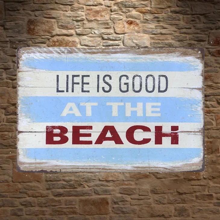 1 pc Life is good at beach summer surfing sea swimming cave Tin Plate Sign wall Shop Menu Decoration Art Poster metal vintage
1 pc Life is good at beach summer surfing sea swimming cave Tin Plate Sign wall Shop Menu Decoration Art Poster metal vintage