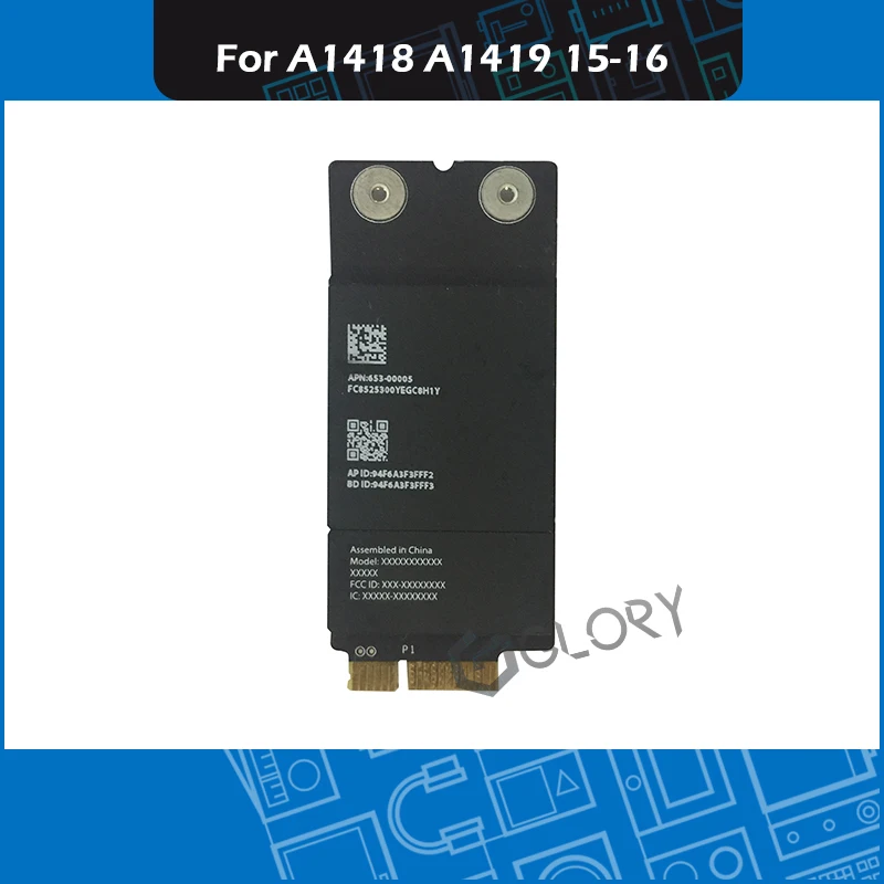 Карта WLAN BCM943602CDPAX, Wi-Fi в аэропорту, модуль 653-00005 Для iMac A1418 A1419 2015 2016
Карта WLAN BCM943602CDPAX, Wi-Fi в аэропорту, модуль 653-00005 Для iMac A1418 A1419 2015 2016